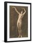 Exotic Vintage Nude-null-Framed Art Print