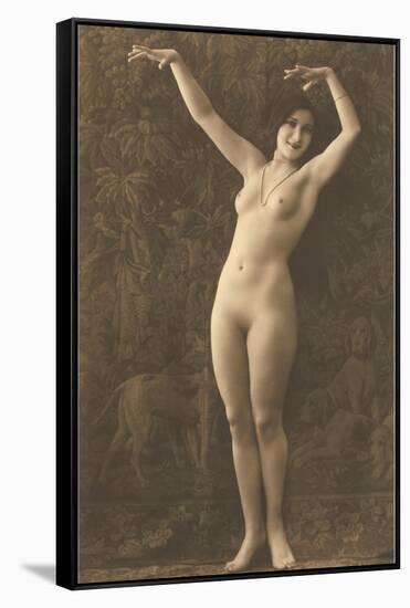 Exotic Vintage Nude-null-Framed Stretched Canvas