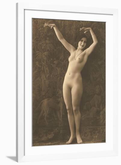 Exotic Vintage Nude-null-Framed Art Print