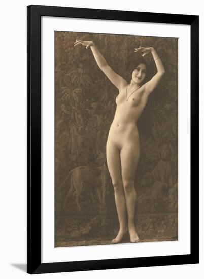 Exotic Vintage Nude-null-Framed Art Print