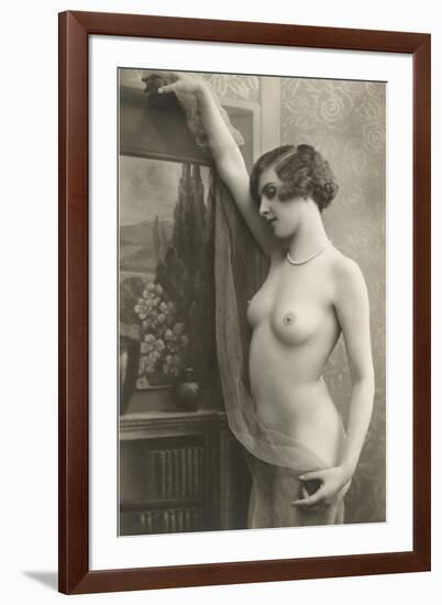 Exotic Vintage Nude-null-Framed Art Print