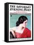 "Exotic Woman," Saturday Evening Post Cover, November 18, 1933-Wladyslaw Benda-Framed Stretched Canvas