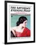 "Exotic Woman," Saturday Evening Post Cover, November 18, 1933-Wladyslaw Benda-Framed Giclee Print