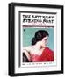 "Exotic Woman," Saturday Evening Post Cover, November 18, 1933-Wladyslaw Benda-Framed Giclee Print