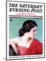 "Exotic Woman," Saturday Evening Post Cover, November 18, 1933-Wladyslaw Benda-Mounted Giclee Print