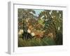 Exotische Landschaft Mit Spielenden Affen, 1910-Henri Rousseau-Framed Giclee Print