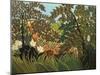 Exotische Landschaft Mit Spielenden Affen, 1910-Henri Rousseau-Mounted Giclee Print