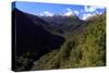 Expansive Landscape on the Road from Te Anau to Milford Sound, New Zealand-Paul Dymond-Stretched Canvas