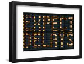 Expect Delays Congestion Sign-Mr Doomits-Framed Photographic Print