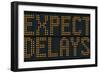 Expect Delays Congestion Sign-Mr Doomits-Framed Photographic Print