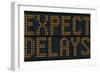 Expect Delays Congestion Sign-Mr Doomits-Framed Photographic Print