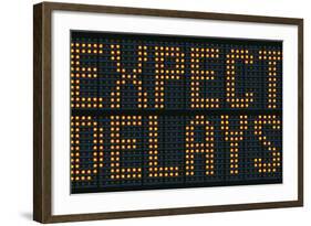 Expect Delays Congestion Sign-Mr Doomits-Framed Photographic Print