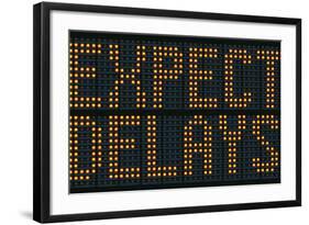 Expect Delays Congestion Sign-Mr Doomits-Framed Photographic Print