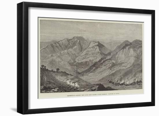 Expedition Against the Siyin Chin Tribes, Upper Burmah, Capture of Siyin-null-Framed Giclee Print