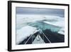 Expedition Boat and Sea Ice, Hudson Bay, Nunavut, Canada-Paul Souders-Framed Photographic Print