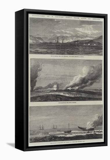 Expedition of a British Force from Aden to Shugra-null-Framed Stretched Canvas