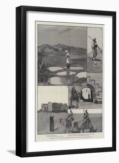 Expedition of Mr Cope Whitehouse and Major Surtees in the Fayoum and Raiyan Desert, Egypt-null-Framed Giclee Print