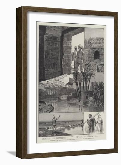 Expedition of Mr Cope Whitehouse and Major Surtees in the Fayoum and Raiyan Desert, Egypt-null-Framed Giclee Print