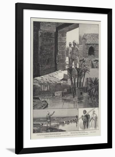 Expedition of Mr Cope Whitehouse and Major Surtees in the Fayoum and Raiyan Desert, Egypt-null-Framed Giclee Print