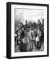 Expelling the Civil Residents of Louvain, Brussels, 1914-null-Framed Giclee Print