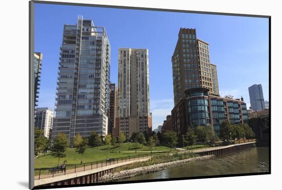 Expensive Apartment Buildings on the Chicago River-Amanda Hall-Mounted Photographic Print