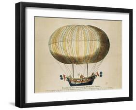 Experience of the Brothers Robert's Globe in the Tuileries Garden (19th September 1784)-null-Framed Art Print