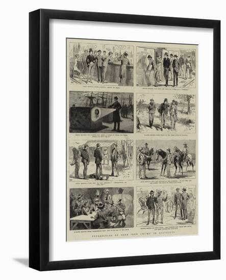 Experiences of Some New Chums in Australia-null-Framed Giclee Print