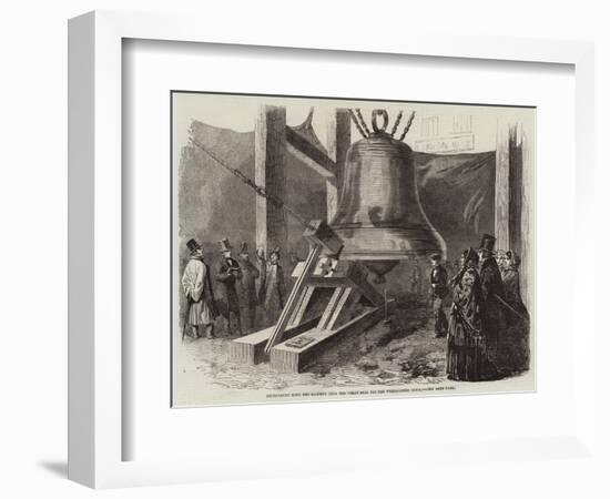 Experiment with the Hammer Upon the Great Bell for the Westminster Clock-null-Framed Giclee Print