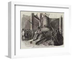 Experiment with the Hammer Upon the Great Bell for the Westminster Clock-null-Framed Giclee Print