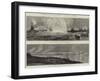 Experimental Naval Attack on Harbour and Fort Defences at Portsmouth-null-Framed Giclee Print