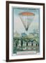 Experimenting with Parachuting at Parc Monceau by Andre-Jacques Garnerin-null-Framed Giclee Print