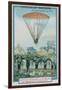 Experimenting with Parachuting at Parc Monceau by Andre-Jacques Garnerin-null-Framed Premium Giclee Print