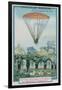 Experimenting with Parachuting at Parc Monceau by Andre-Jacques Garnerin-null-Framed Premium Giclee Print