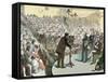 Experiments on the Phone from Dr. Alexander Graham Bell (1847-1922)-Prisma Archivo-Framed Stretched Canvas