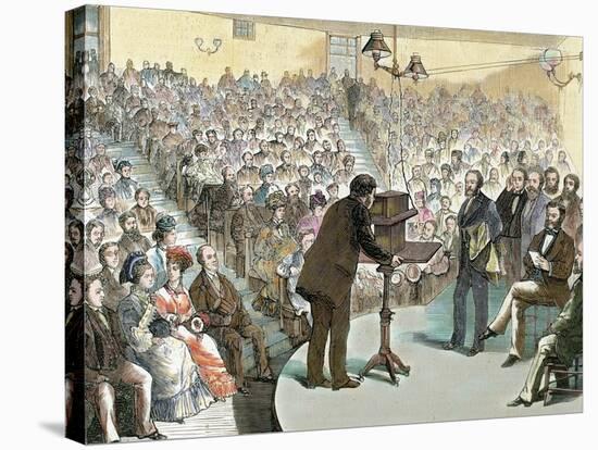 Experiments on the Phone from Dr. Alexander Graham Bell (1847-1922)-Prisma Archivo-Stretched Canvas