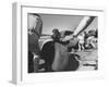 Expert Mechanics Making Repairs on a Car During the Daytona 500 Race-null-Framed Photographic Print