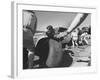 Expert Mechanics Making Repairs on a Car During the Daytona 500 Race-null-Framed Photographic Print