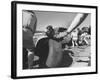 Expert Mechanics Making Repairs on a Car During the Daytona 500 Race-null-Framed Photographic Print