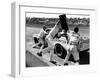 Expert Mechanics Making Repairs on a Car During the Daytona 500 Race-null-Framed Photographic Print
