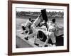 Expert Mechanics Making Repairs on a Car During the Daytona 500 Race-null-Framed Photographic Print