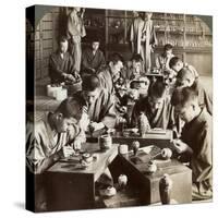 Expert Workmen Creating Designs in Cloisonne, Kyoto, Japan, 1904-Underwood & Underwood-Stretched Canvas