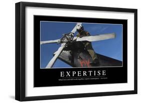Expertise: Inspirational Quote and Motivational Poster-null-Framed Photographic Print