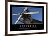 Expertise: Inspirational Quote and Motivational Poster-null-Framed Photographic Print