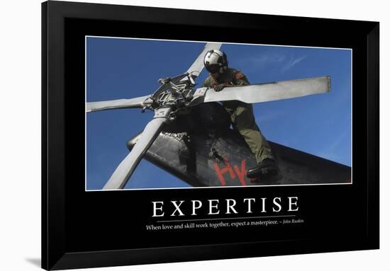 Expertise: Inspirational Quote and Motivational Poster-null-Framed Photographic Print