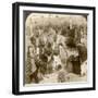 Experts Purchasing Silk Cocoons, for Export to France, Antioch, Syria, 1900s-Underwood & Underwood-Framed Photographic Print