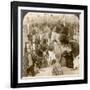 Experts Purchasing Silk Cocoons, for Export to France, Antioch, Syria, 1900s-Underwood & Underwood-Framed Photographic Print