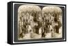 Experts Purchasing Silk Cocoons, for Export to France, Antioch, Syria, 1900s-Underwood & Underwood-Framed Stretched Canvas