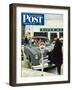 "Expired Meter" Saturday Evening Post Cover, February 10, 1951-George Hughes-Framed Giclee Print