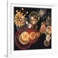 Exploding of Group of Fireworks-null-Framed Photographic Print