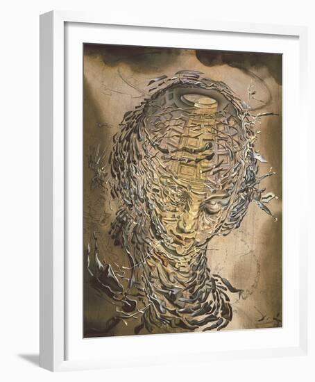 Exploding Raphaelesque Head-Salvador Dali-Framed Giclee Print